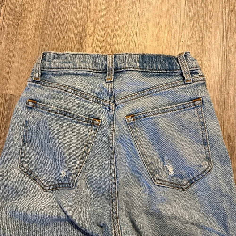 Abercrombie & Fitch Womens 26/2S 90s Straight Ultra High Curve‎ Love Slit Hem